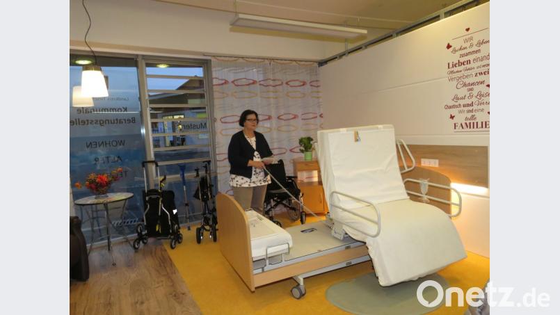 In Tirschenreuth ist eine Musterwohnung für barrierefreies Leben eingerichtet. Bild: Ulla Baumer