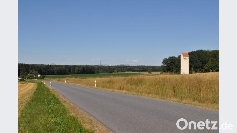 Gebäudehöhe 40 Meter im Gewerbegebiet West IV, aus Südwesten (Rupprechtsreuth) gesehen, Bild: TNL