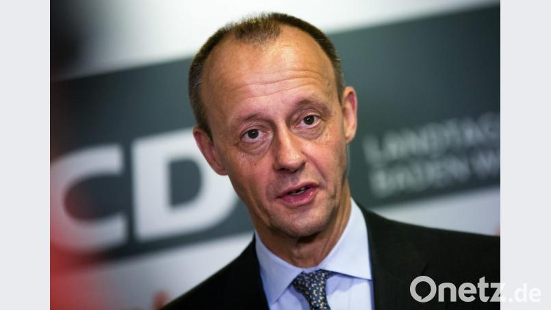 Friedrich Merz wirbt für Steuererleichterung bei der Vermögensbildung mit Aktien. Bild: Christoph Schmidt/dpa