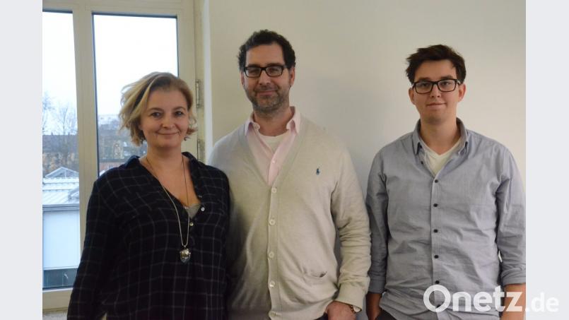 Die beiden Vorsitzenden Tina und Ralf Kiener mit dem neugewählten Protokollführer Dennis Peschel (rechts). Bild: Kunz