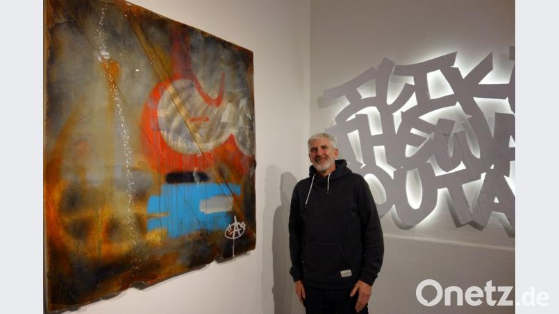 Bei Isabelle Lesmeister in Regensburg sind derzeit Arbeiten von Richard Ashcroft aus Barcelona zu sehen. Bild: Susanne Wolke