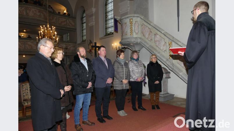 Die Wildenreuther Kirchenvorsteher (von links): Helmut Fichtner, Elke Beßenreuther, Tobias Krauß, Harald Hör, Barbara Sparrer, Erika Häupler und Gudrun Lehner. Bild: ils