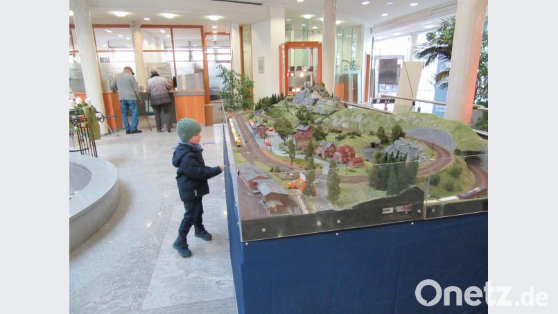 Besonders Kindern wollen die Modelleisenbahnfreunde mit der Anlage eine Freude bereiten. Bild: kgg