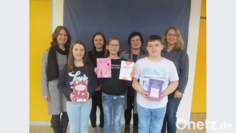 Die Mittelschüler glänzen beim Vorlesewettbewerb. Bild: exb