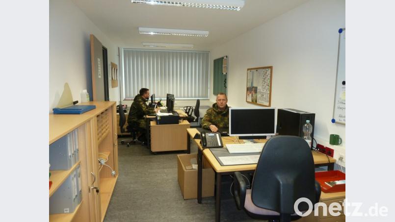 Die Betreuungsstelle hat das großräumige Büro bereits bezogen. Hier gibt es alle Informationen, welche Soldaten und zivilen Mitarbeitern das Leben am Standort leichter macht. Bild: Portner