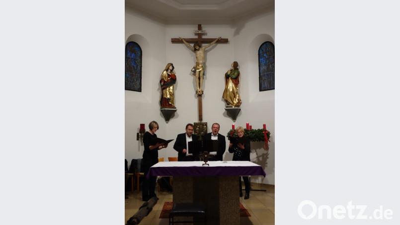 Hochklassiger Gesang zeichnet &quot;Gloria Patri&quot; aus: (von links) Mandy Drechsler, Michael Grünwald, Michael Waldenmayer und Jutta Schmidt. Bild: lnz