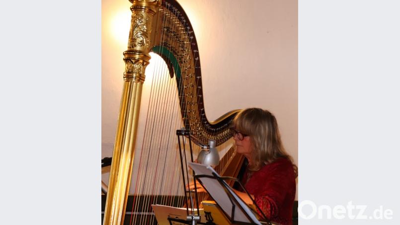 Lilo Kraus ist im Hauptberuf 1. Soloharfenistin der Staatsphilharmonie Nürnberg und Musik-Professorin. Bild: Thomas Dobler