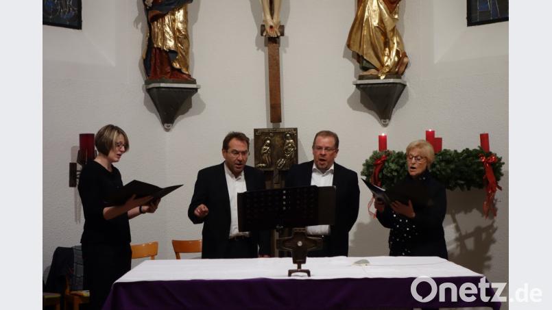 Hochklassiger Gesang zeichnet &quot;Gloria Patri&quot; aus: (von links) Mandy Drechsler, Michael Grünwald, Michael Waldenmayer und Jutta Schmidt. Bild: lnz