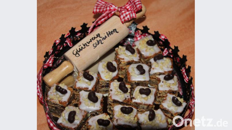 Mit Herz und Mandeln locken die Glühweinschnitten von Regina Anzer zum Nachmachen. Bild: Regina Anzer