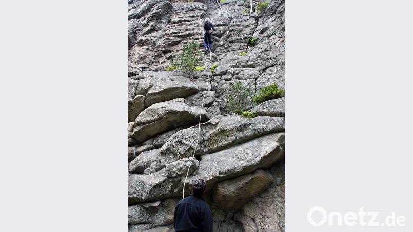 Der Fichtenweg: für Heribert Flieger kein Problem, ist es doch lediglich eine „3+-Route“. Bild: Stephan Landgraf