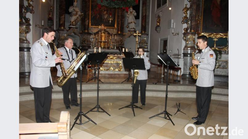 Helle Begeisterung lösten die swingenden und gefühlvollen Melodie-Variationen des Saxophon-Quartetts aus. Bild: frd