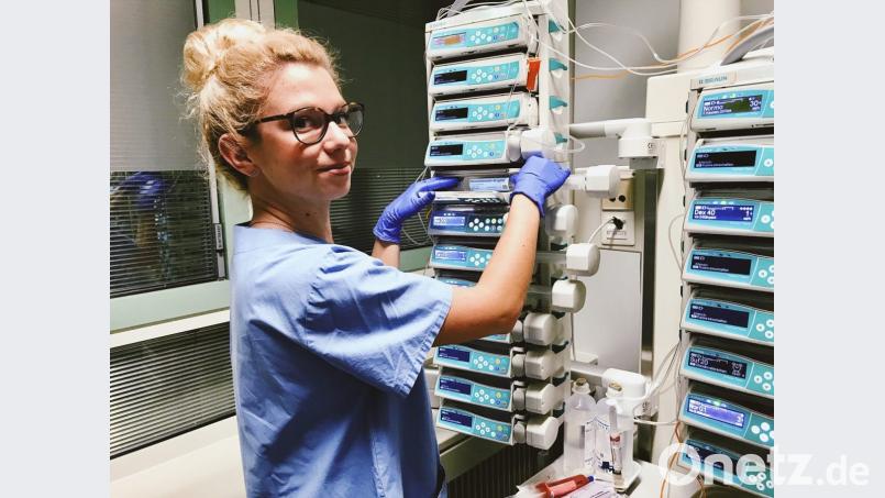 Mehr Wertschätzung für Pflegeberufe steht auf dem Wunschzettel von Intensiv-Krankenschwester Sophie Decker. Bild: exb