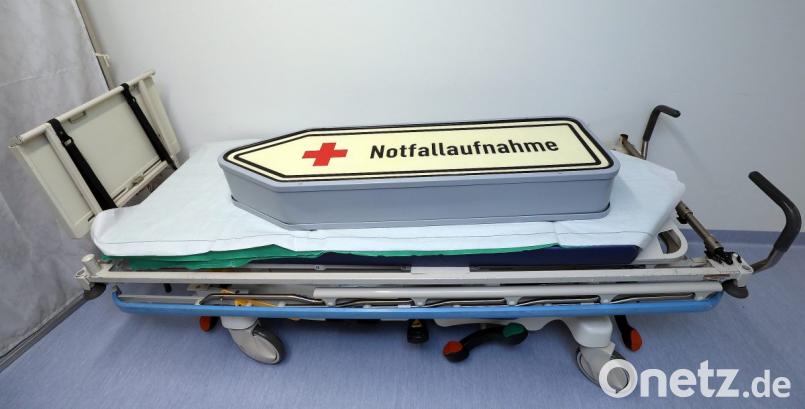 Die Notaufnahme am Klinikum ist kein Fall für das Krankenhaus. Direkt neben ihr hat sich jetzt die Bereitschaftsklinik des Ärztlichen Kreisverbandes angesiedelt. Hier werden Patienten behandelt, die nach den Öffnungszeiten der Arztpraxen draußen kommen. Bild: Wolfgang Steinbacher