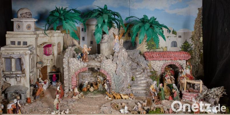 Detailreich repräsentiert diese Krippe den orientalischen Stil. Bild: Josef Trummer/Krippenfreunde Vilseck