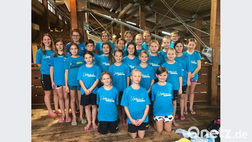 Ein starkes Aufgebot sowohl von der Teilnehmerzahl als auch von den Leistungen her stellt der SV 08 Auerbach beim Adventspokal der Schwimmer in Tirschenreuth. Bild: exb