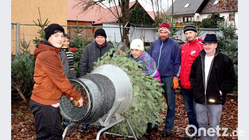 Der Trend geht zum Tannenbaum aus der Region. Für viele Menschen ist die Weihnachtszeit in Pirk heuer besonders schön: Christbäume gab es direkt im Ort von der Spielvereinigung. Bild: zer