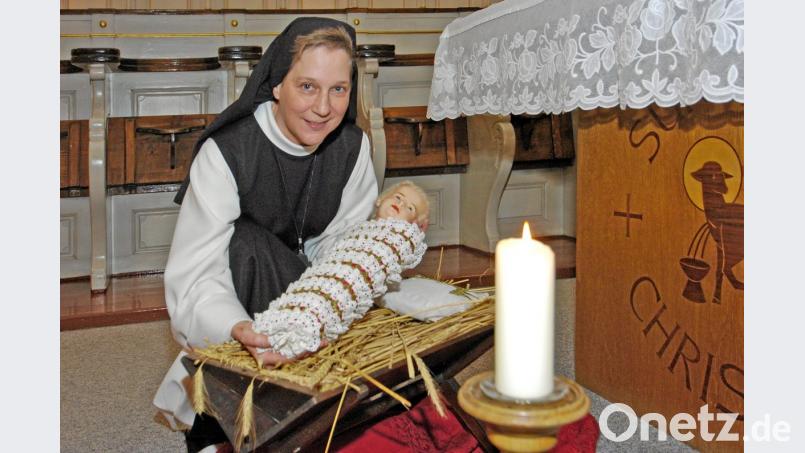 Ein Bild aus früheren Tagen: Seit 23 Jahren steht Schwester Laetitia Fech in der Verantwortung als Äbtissin. Bild: tr