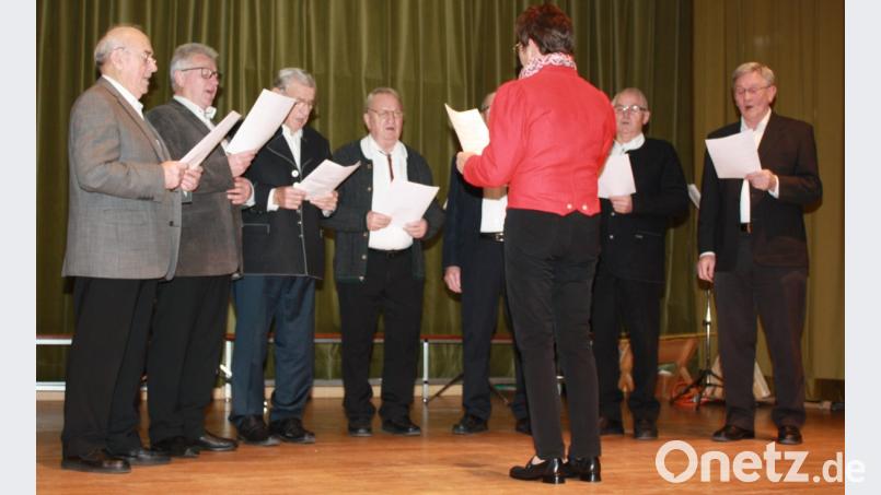 Zum Programm des Seniorennachmittags trug auch der Beidler Männerchor bei. Bild: lk