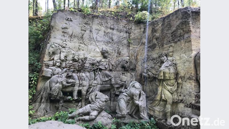 Von der einst umfangreichen Skulpturengruppe ist mittlerweile nur noch ein kleiner Teil erhalten. Bild: cr