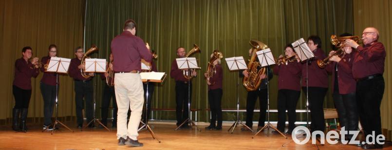 Der Posaunenchor beim Musikvortrag. Bild: lk