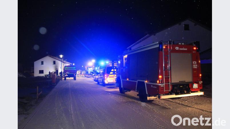 Brand in Sünching. Bild: Alexander Auer