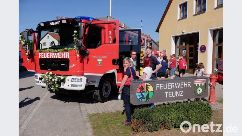 Das neue Löschfahrzeug prägte den Jahresverlauf bei der Teunzer Wehr. Die aktive Truppe hat damit ein Werkzeug bekommen, um ihr Können gut umzusetzen. Das dreitägige Fest zur Fahrzeugsegnung wird in die Vereinsgeschichte eingehen. Bild: tkr