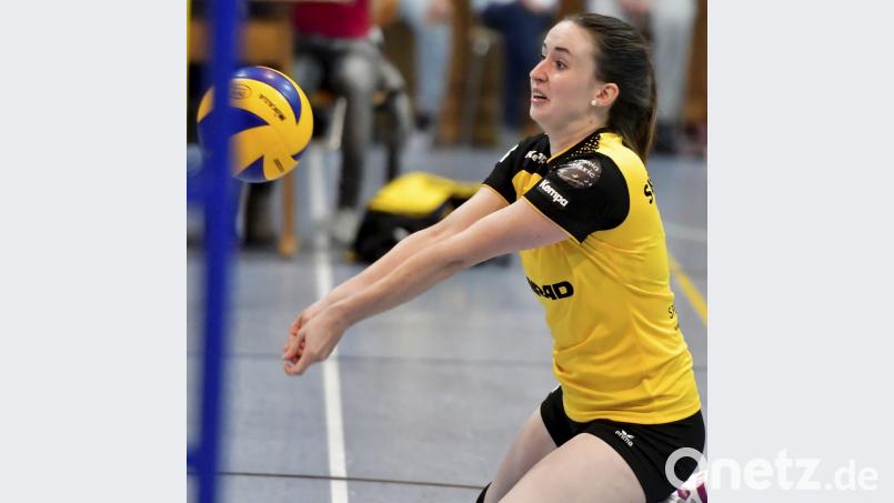 Elisabeth Kiehn sorgte mit einer starken Aufschlagserie zwischenzeitlich für neuen Schwung beim SV Hahnbach. Bild: Hubert Ziegler