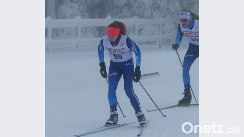 Miriam Reisnecker (links) auf dem Weg zur Silbermedaille. Bild: SCMK Hirschau/exb