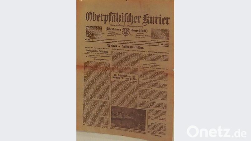 Oberpfälzer Kurier meldet die Kreisfreiheit Bild: Bühner
