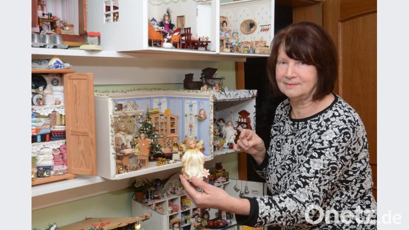 Die Weihnachtsengel liegen Agnes Kümpfel besonders am Herzen. Bild: Gabi Schönberger