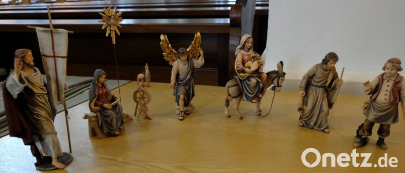 Die neuen Einzelfiguren für die drei biblischen Szenen. Bild: le