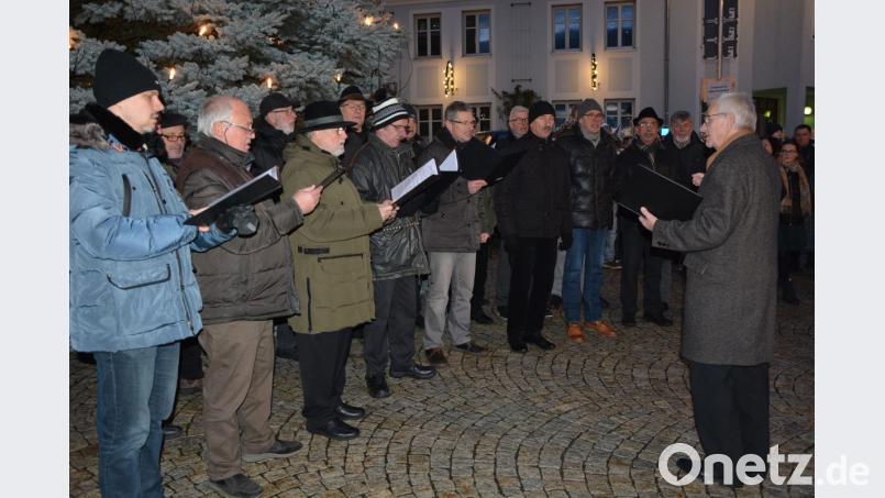 Der Männergesangverein Mitterteich unter der Leitung von Eduard Bauer. Bild: jr