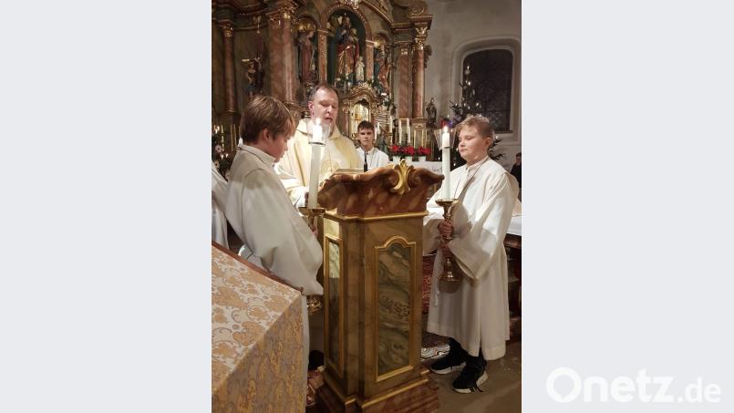 Professor Hans-Georg Gradl beim Evangelium Bild: hzi