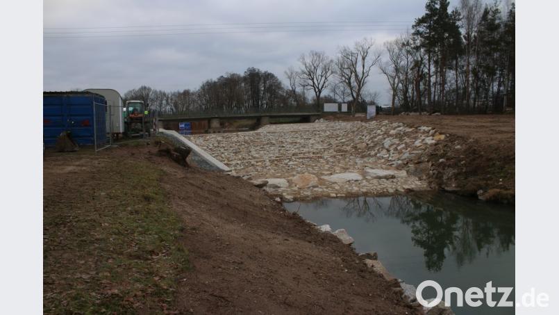 Die Wehranlage in Hütten musste saniert werden. Bild: sne