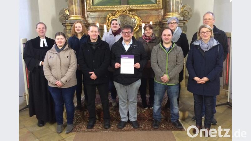 Der neue Kirchenvorstand der evangelischen Kirchengemeinde Thansüß. Bild: bk