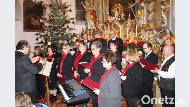 Der Kirchenchor unter Leitung von Martin Kopp glänzte mit mehreren Liedern. Bild: soj