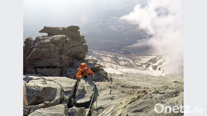 Nichts für schwache Nerven: Beim Aufstieg zum Matterhorn sind Konzentration und Trittsicherheit gefragt. Bild: privat