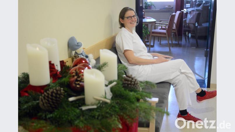 In der Ruhe liegt die Kraft: Dr. Stephanie Kuchlbauer lässt sich vom Umzugsstress auf der Neustädter Palliativstation nicht anstecken. Bild: Gabi Schönberger