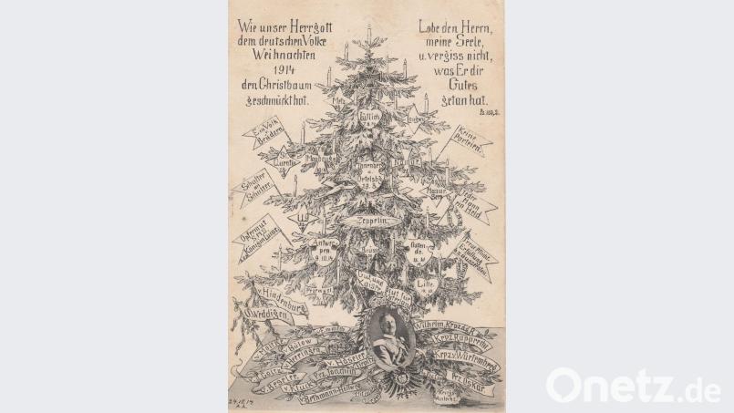 Während des Ersten Kriegs wurden Weihnachtskarten gezielt zur Propaganda verwendet. Bild: exb