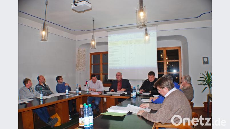 Bürgermeister Klaus Meyer (Mitte) bei der Vorstellung des Bedarfs für 2019 im Rahmen der Städtebauförderung. Bild: enz