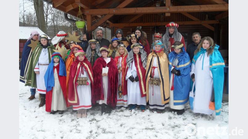 Vor ihrer Aktion wurden die Sternsinger in der OWV-Hütte bewirtet. Bild: she