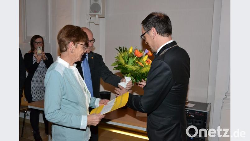 Ehrungen beim Neujahrsempfang. Bild: pz