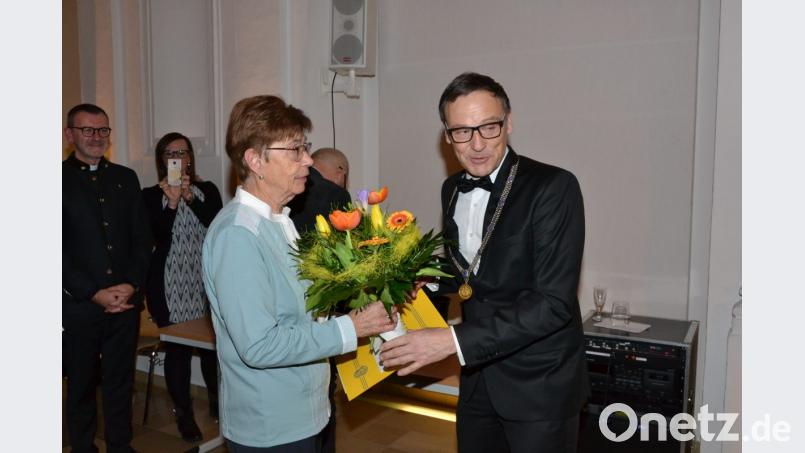 Ehrungen beim Neujahrsempfang. Bild: pz