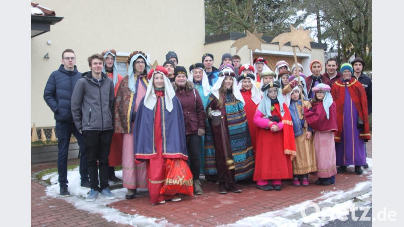 Sternsinger &quot;on the Road&quot; - gleich ist es geschafft. Bild: wrt