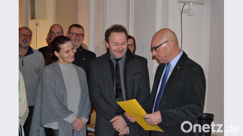 Ehrungen beim Neujahrsempfang. Bild: pz