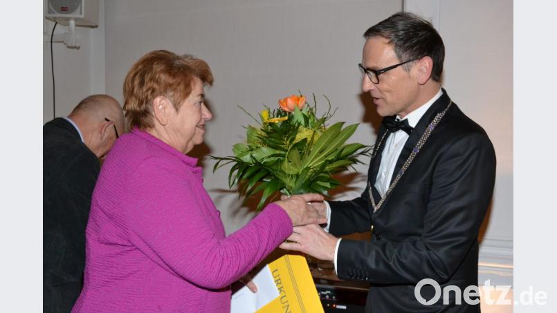 Ehrungen beim Neujahrsempfang. Bild: pz