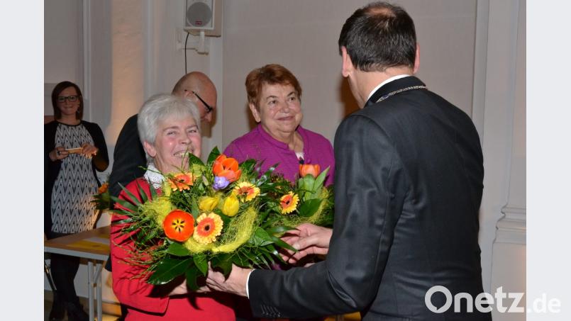 Ehrungen beim Neujahrsempfang. Bild: pz