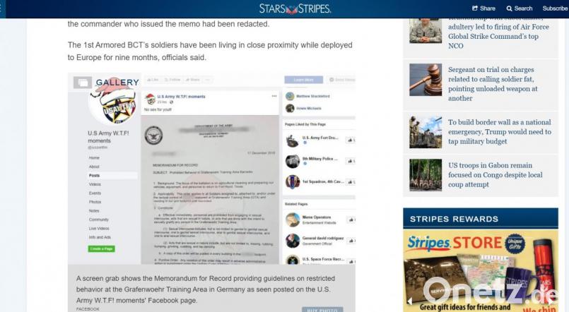 Ein Screenshot des Posts Bild: Screenshot Stars and Strips (8. Januar, 23 Uhr)