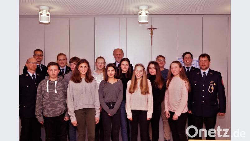 Der Nachwuchs in der Wehr ist mit Mädchen gesichert. Bild: arw