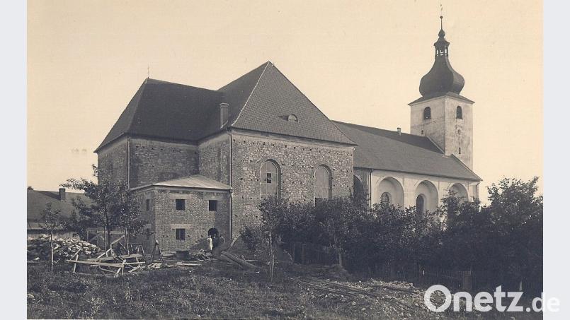 Es fehlte nur noch der Außenputz, dann war der Anbau abgeschlossen. Repro: wro